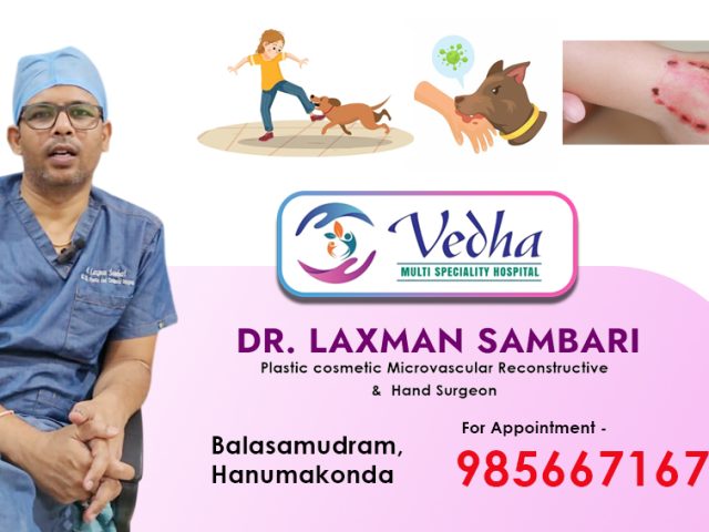 Dog Bite Treatment by Dr. Laxman Sambari at Vedha Multispeciality Hospital, Hanumakonda